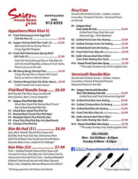 saigon oriental market|saigon menu pensacola.